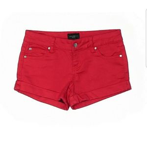 Red Celebrity Pink Demin Shorts